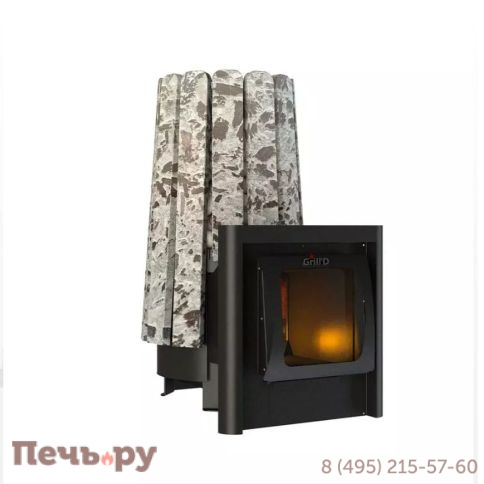 Банная печь Grill'D Cometa Vega 180 Long Window Max Stone Pro (Серпентинит) фото