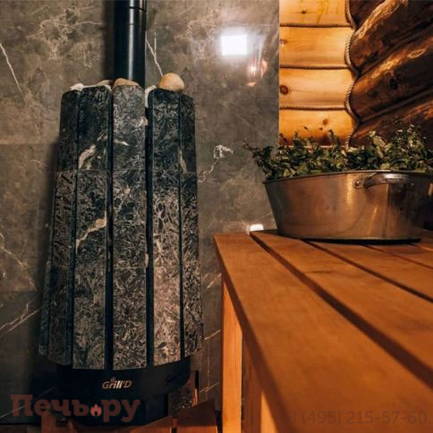 Банная печь Grill'D Cometa Vega 350 Window Max Stone Pro (Серпентинит) фото 4