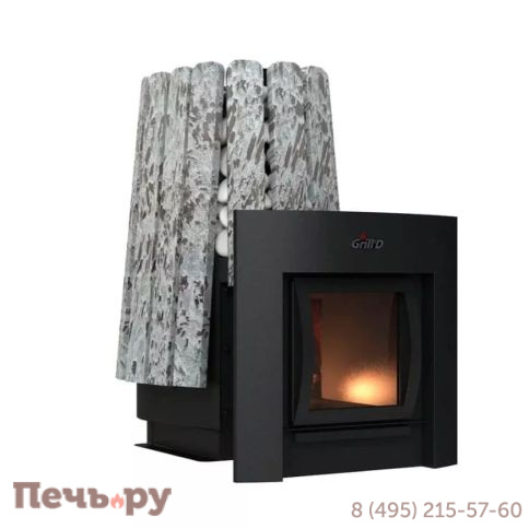 Банная печь Grill'D Cometa Vega 350 Window Max Stone Pro (Серпентинит) фото