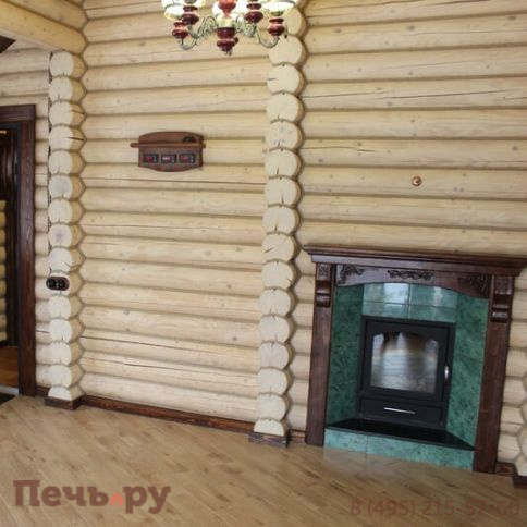 Банная печь ИзиСтим Геленджик с боковым подключением в кожухе из змеевика фото 3