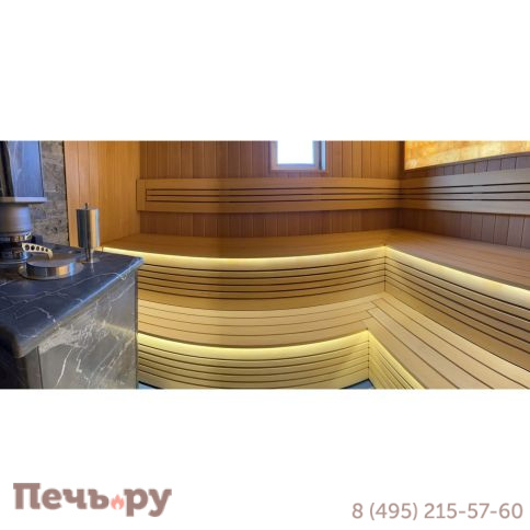 Банная печь ИзиСтим Сочи-М2 в кожухе из талькохлорита фото 8