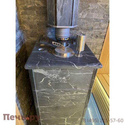 Банная печь ИзиСтим Сочи-М2 в кожухе из талькохлорита фото 9