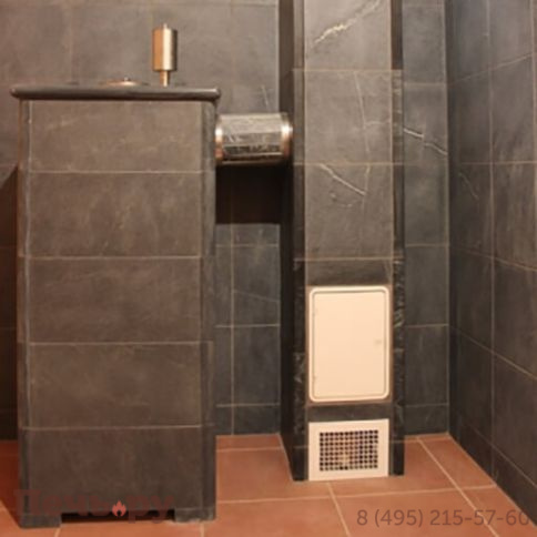 Банная печь ИзиСтим Сочи в кожухе из талькохлорита фото 3