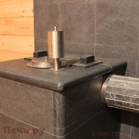Банная печь ИзиСтим Сочи в кожухе из талькохлорита фото 4