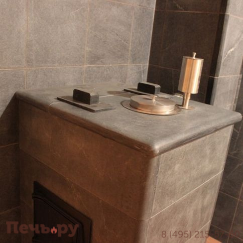 Банная печь ИзиСтим Сочи в кожухе из талькохлорита фото 5