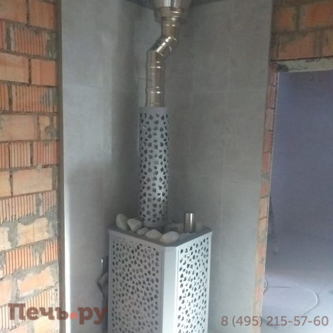 Банная печь ИзиСтим Ялта 15 березовый лист фото 4