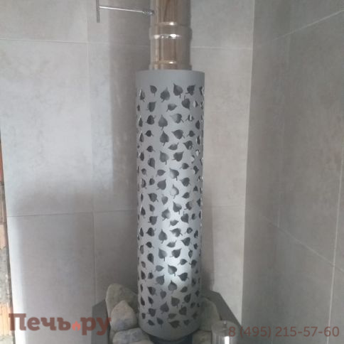 Банная печь ИзиСтим Ялта 15 березовый лист фото 6