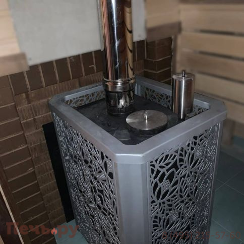 Банная печь ИзиСтим Ялта 15 хохлома фото 8