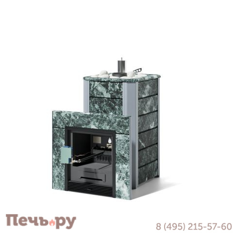 Банная печь ИзиСтим Ялта 15 в кожухе из природного камня с газовой горелкой ГГУ-20 фото 2
