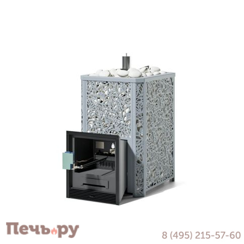 Банная печь ИзиСтим Ялта 35 Хохлома с газовой горелкой фото 2