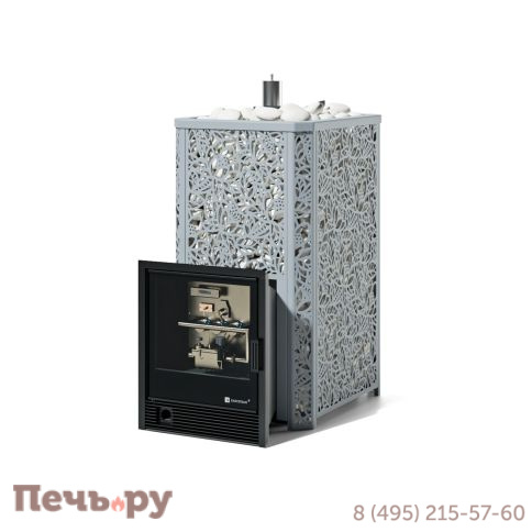 Банная печь ИзиСтим Ялта 40 Хохлома с газовой горелкой фото 3