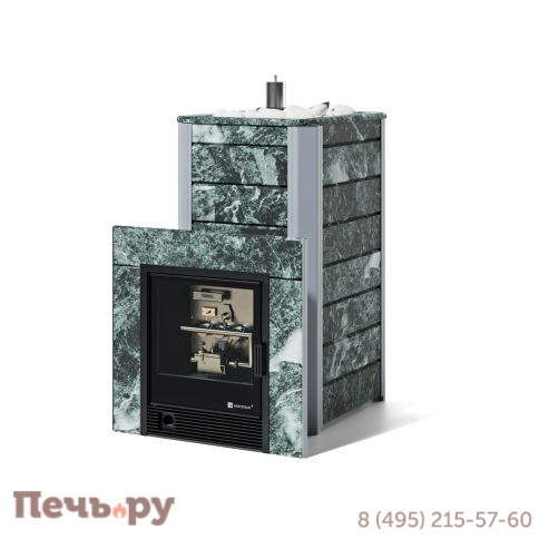 Банная печь ИзиСтим Ялта 40 в кожухе из природного камня с газовой горелкой фото 5