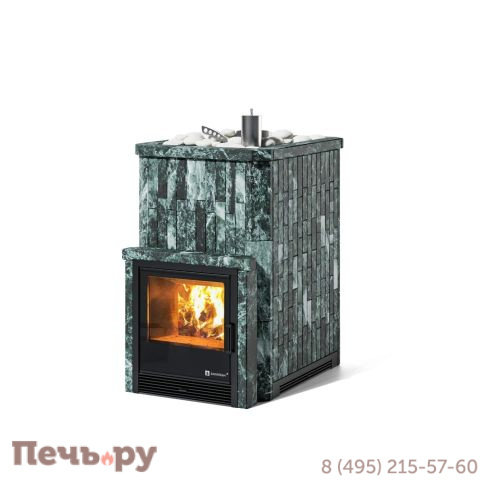 Банная печь ИзиСтим Южная 16  с открытым верхом с топкой из парной фото 2