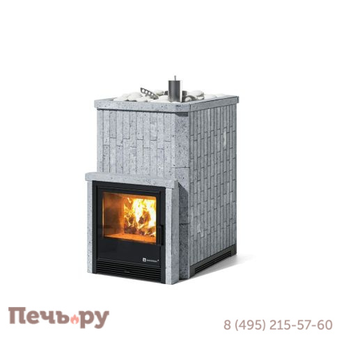 Банная печь ИзиСтим Южная 16  с открытым верхом с топкой из парной фото