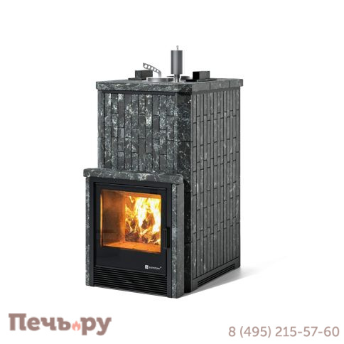 Банная печь ИзиСтим Южная 22 с топкой из парной с закрытым верхом фото 3