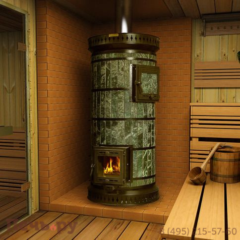 Банная печь КДМ Русская баня с закрытой каменкой в змеевике фото 2
