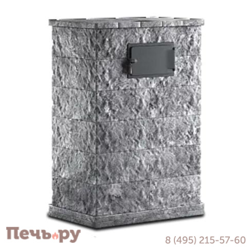 Банная печь Klover RT 100-RV 310S  в облицовке талькомагнезит скала, прямые углы фото