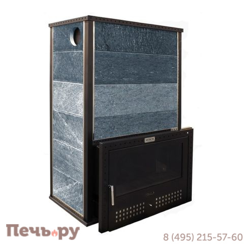 Банная печь Klover RT 100-RV в облицовке серпентинит фото 8