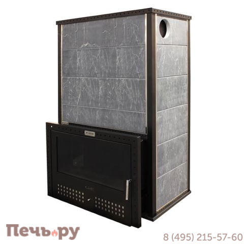 Банная печь Klover RT 100-RV в облицовке талькомагнезит фото