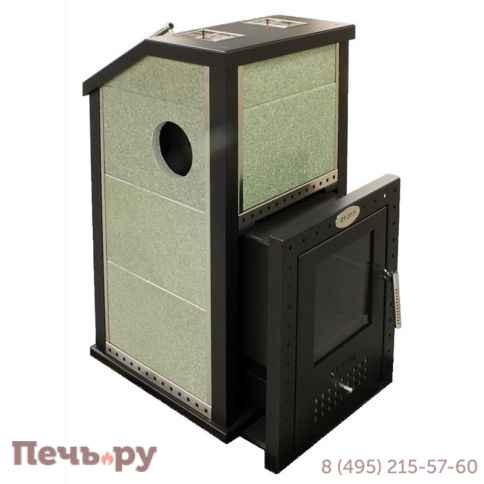 Банная печь Klover RT 20-P в облицовке жадеит фото 2