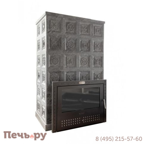 Банная печь Klover RT 20-RV 310S в облицовке талькомагнезит изразцы фото