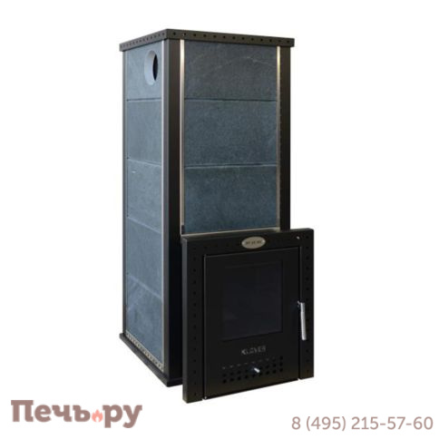 Банная печь Klover RT 20-RV в облицовке серпентинит фото