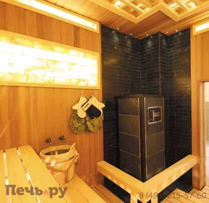 Банная печь Klover RT 20 в облицовке талькомагнезит фото 2