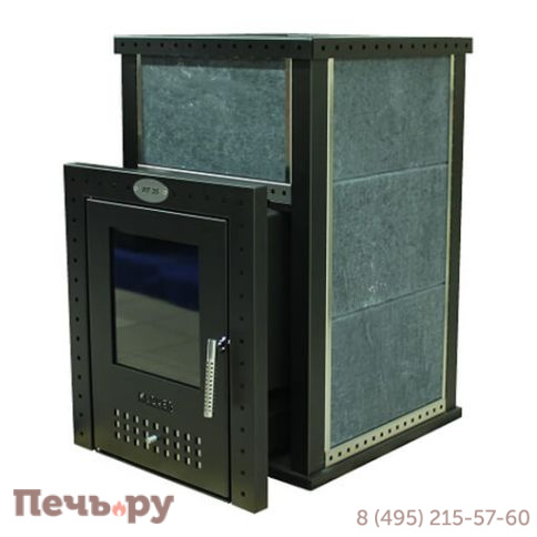 Банная печь Klover RT 20 в облицовке талькомагнезит фото