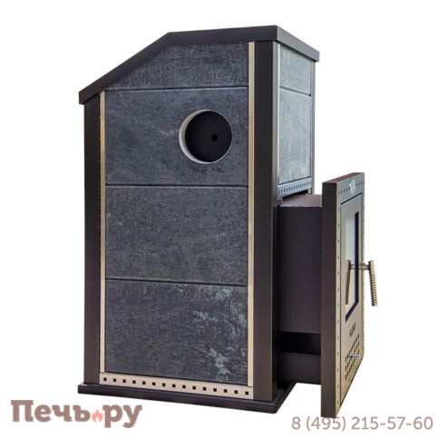 Банная печь Klover RT 35-P в облицовке серпентинит фото 3