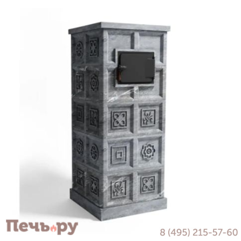 Банная печь Klover RT 35-RV 310S в облицовке талькомагнезит Изразцы фото