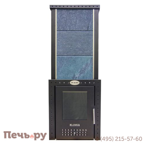 Банная печь Klover RT 35-RV в облицовке серпентинит фото 2