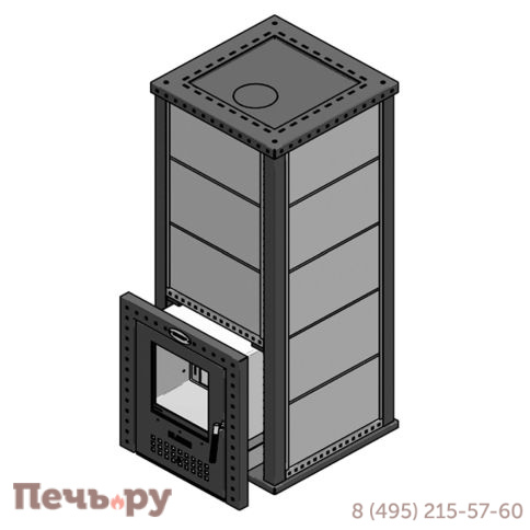 Банная печь Klover RT 35-RV в облицовке серпентинит фото 6