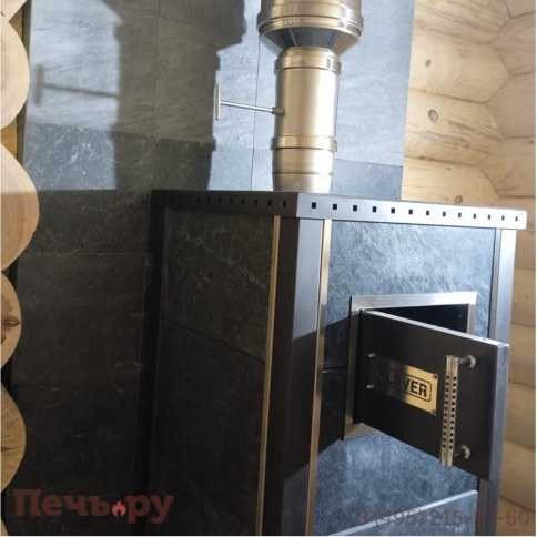 Банная печь Klover RT 35-RV в облицовке талькомагнезит фото 6