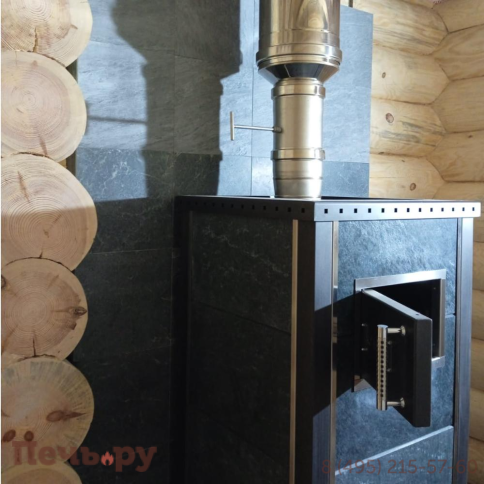 Банная печь Klover RT 35-RV в облицовке талькомагнезит фото 8