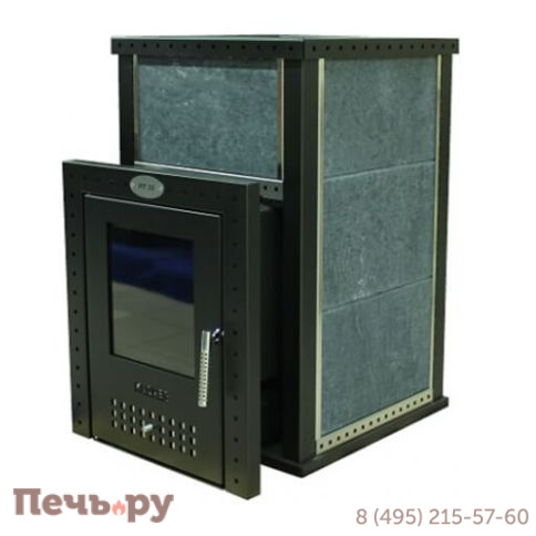 Банная печь Klover RT 35 в облицовке талькомагнезит фото