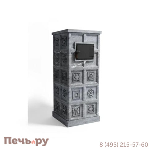Банная печь Klover RT 50-RV 310S в облицовке талькомагнезит изразцы фото