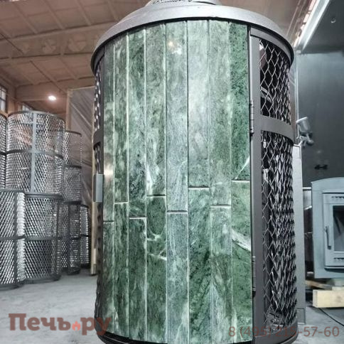 Банная печь Прометалл Атмосфера L КТТ с комбинированной облицовкой фото 20