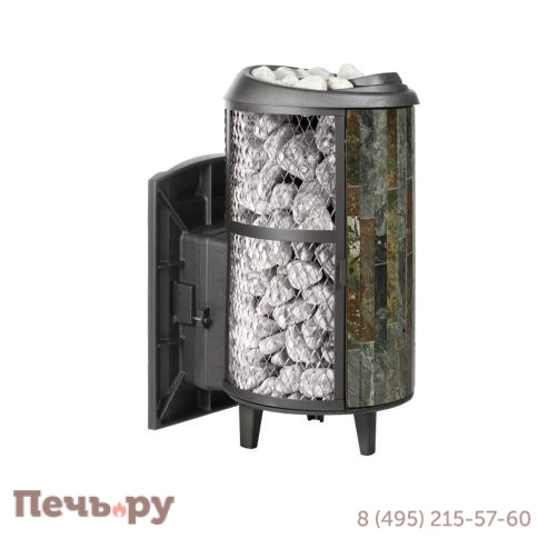 Банная печь Прометалл Атмосфера L КТТ с комбинированной облицовкой фото 3