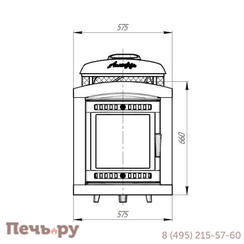 Банная печь Прометалл Атмосфера L КТТ с комбинированной облицовкой фото 9