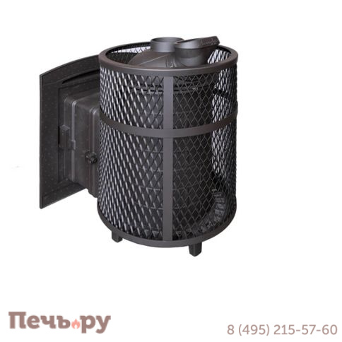 Банная печь Прометалл Атмосфера L с сеткой фото 5