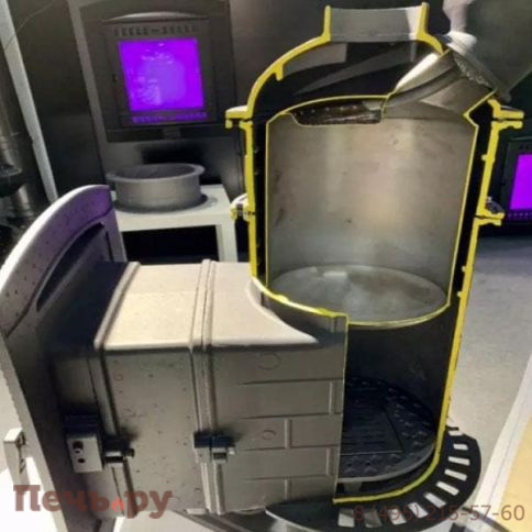 Банная печь Прометалл Атмосфера L+ сетка нержавейка фото 15