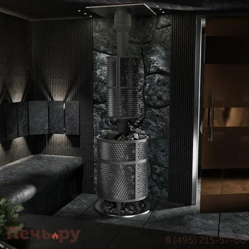 Банная печь Прометалл Атмосфера L+ сетка нержавейка фото 4