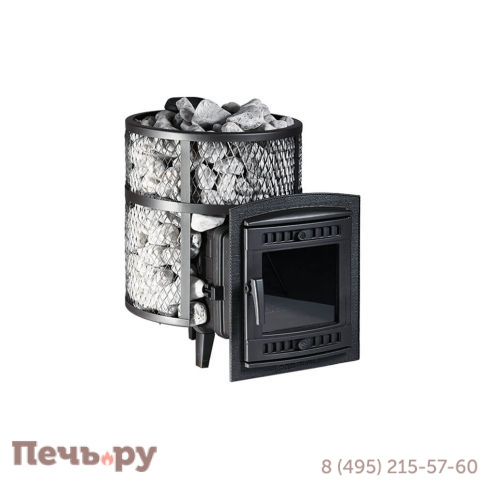 Банная печь Прометалл Атмосфера М (Мини) с сеткой нержавейкой фото 11