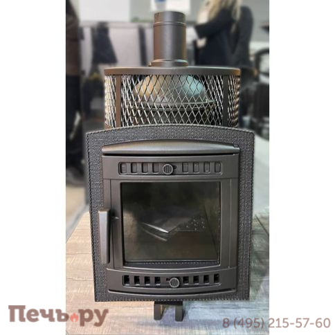 Банная печь Прометалл Атмосфера М (Мини) с сеткой нержавейкой фото 24