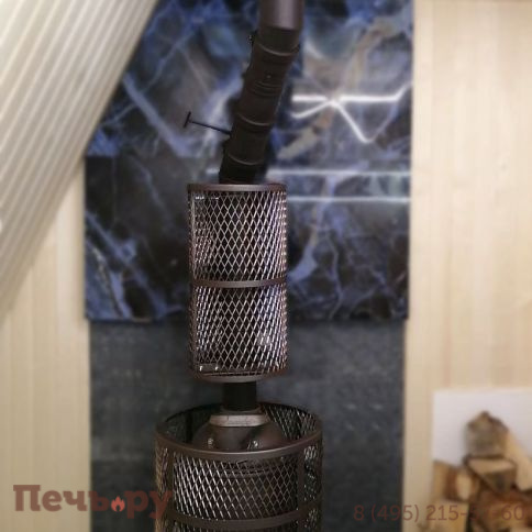 Банная печь Прометалл Атмосфера М (Мини) с сеткой нержавейкой фото 28
