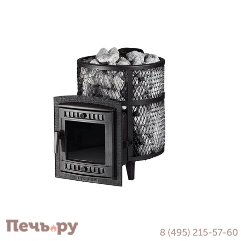 Банная печь Прометалл Атмосфера М (Мини) с сеткой нержавейкой фото 9