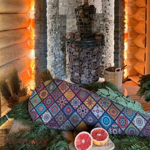 Банная печь Прометалл Атмосфера V Сетка нержавейка фото 2