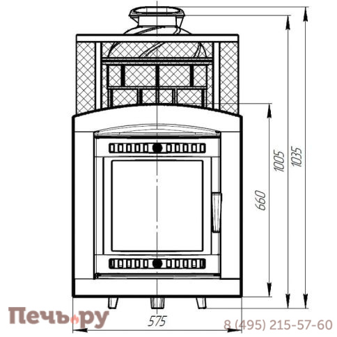Банная печь Прометалл Атмосфера XL+ КТТ с сеткой нержавейкой фото 2