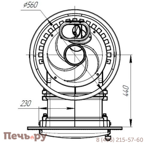 Банная печь Прометалл Атмосфера XL+ КТТ с сеткой нержавейкой фото 3