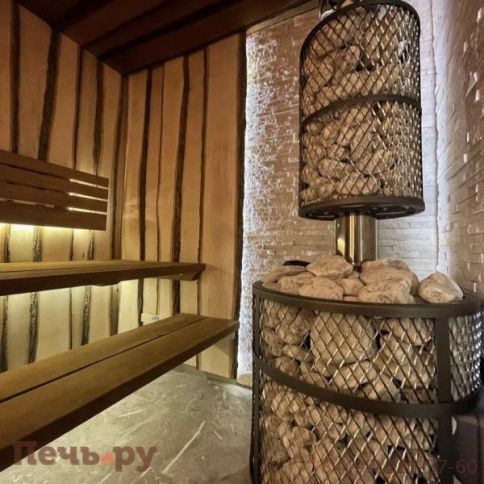 Банная печь Прометалл Атмосфера XL (Про) с сеткой нержавейкой фото 10